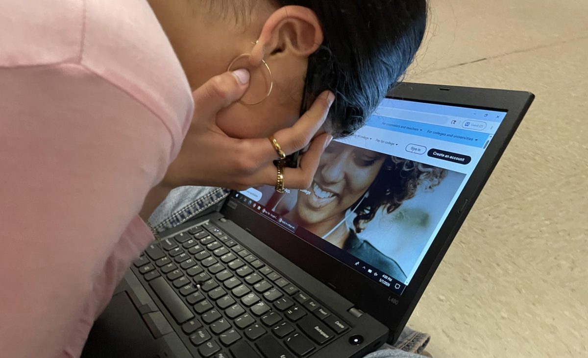 Rebecca mentally struggling when re-enacting logging in to the CommonApp website. 